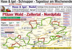 Tourkarte Zellertal